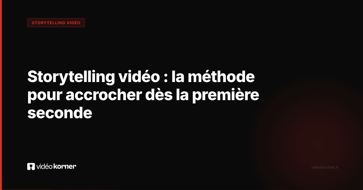 Storytelling vidéo : la méthode pour accrocher dès la première seconde