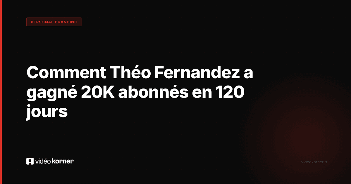Comment Théo Fernandez a gagné 20K abonnés en 120 jours